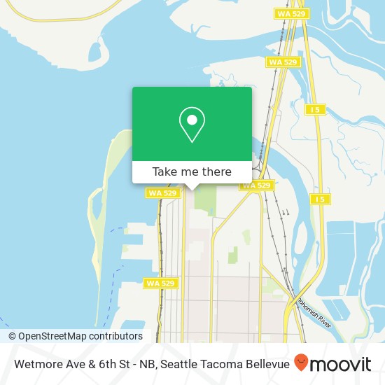 Mapa de Wetmore Ave & 6th St - NB