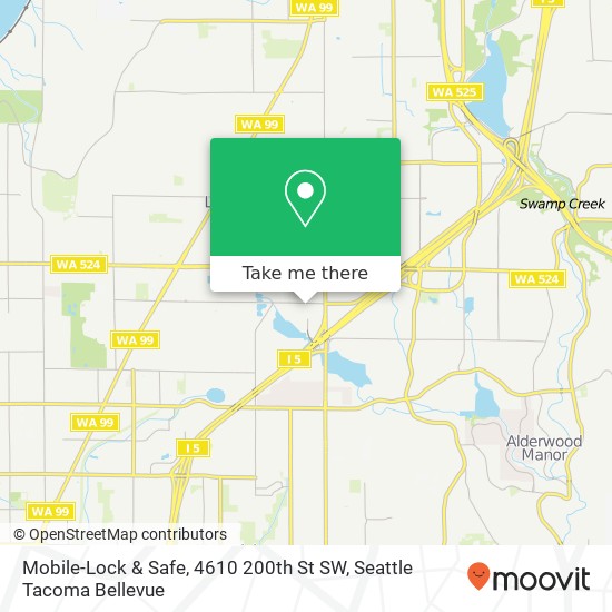 Mapa de Mobile-Lock & Safe, 4610 200th St SW