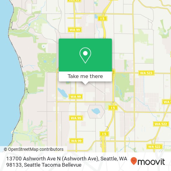 13700 Ashworth Ave N (Ashworth Ave), Seattle, WA 98133 map