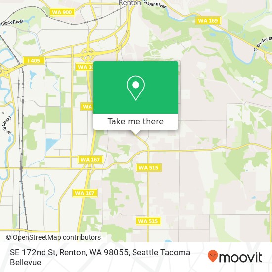 Mapa de SE 172nd St, Renton, WA 98055