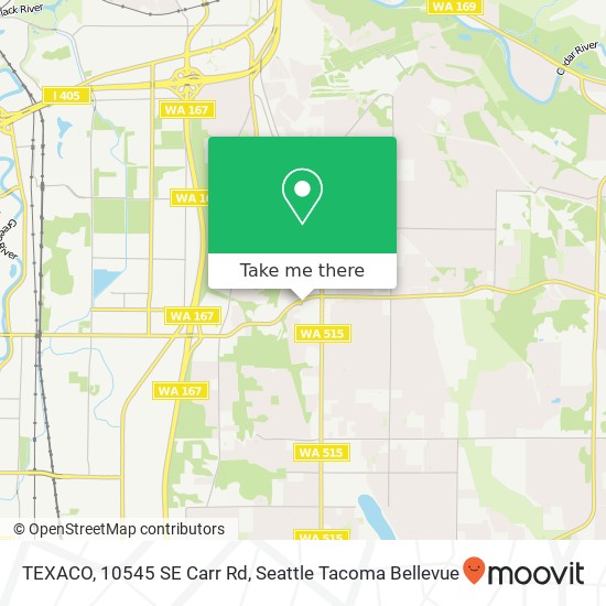 Mapa de TEXACO, 10545 SE Carr Rd