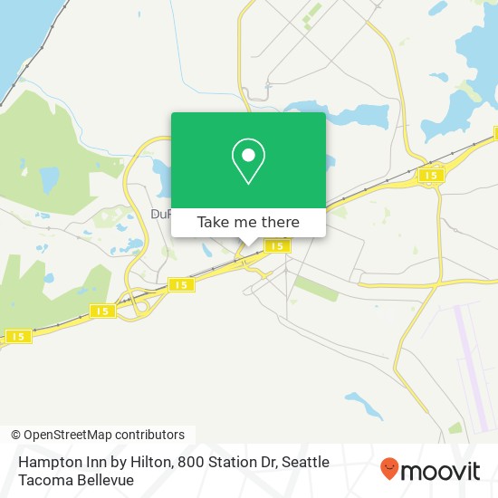 Hampton Inn by Hilton, 800 Station Dr map