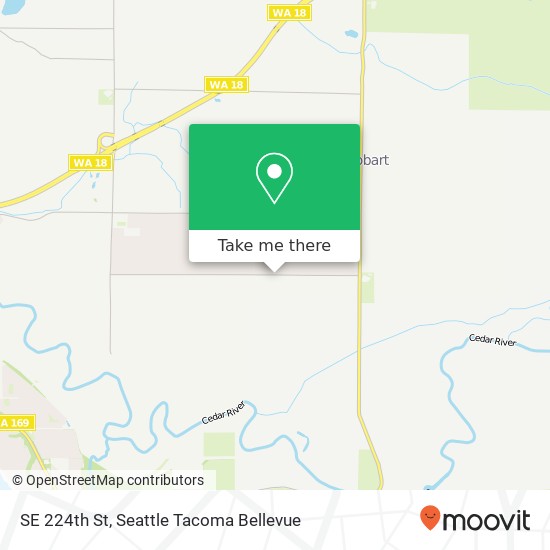 Mapa de SE 224th St, Maple Valley, WA 98038