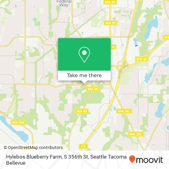 Hylebos Blueberry Farm, S 356th St map
