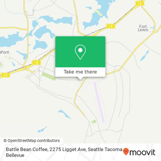 Battle Bean Coffee, 2275 Ligget Ave map