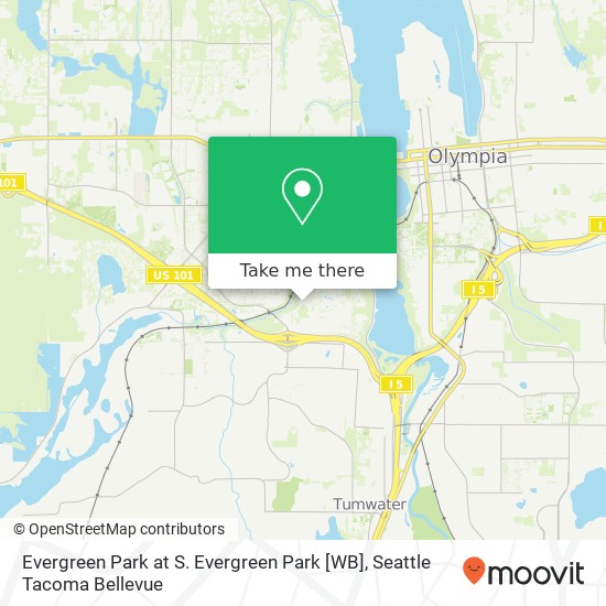 Mapa de Evergreen Park at S. Evergreen Park [WB]