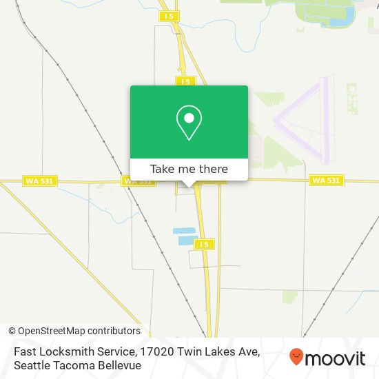 Mapa de Fast Locksmith Service, 17020 Twin Lakes Ave