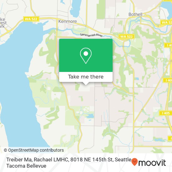Treiber Ma, Rachael LMHC, 8018 NE 145th St map