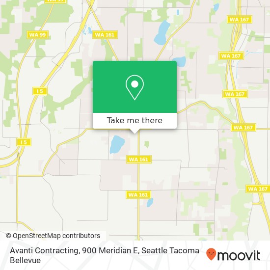 Avanti Contracting, 900 Meridian E map