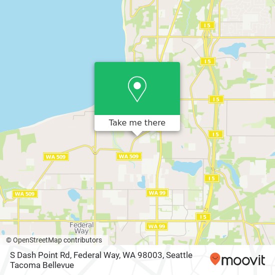 Mapa de S Dash Point Rd, Federal Way, WA 98003