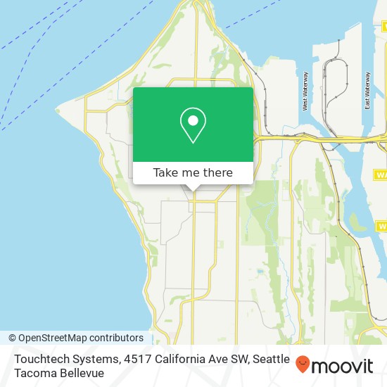 Mapa de Touchtech Systems, 4517 California Ave SW