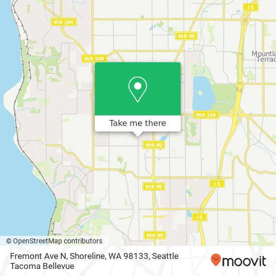 Fremont Ave N, Shoreline, WA 98133 map