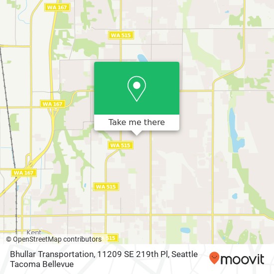 Mapa de Bhullar Transportation, 11209 SE 219th Pl