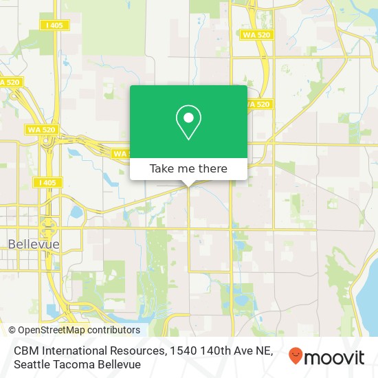 Mapa de CBM International Resources, 1540 140th Ave NE