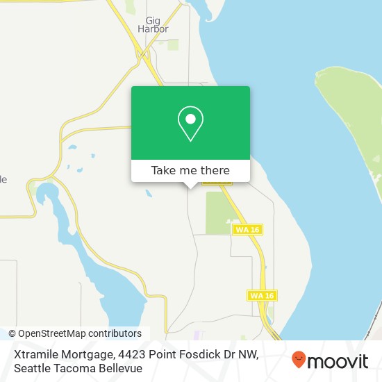 Mapa de Xtramile Mortgage, 4423 Point Fosdick Dr NW