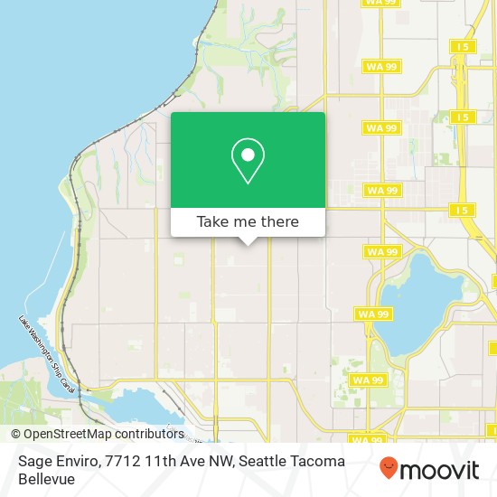 Mapa de Sage Enviro, 7712 11th Ave NW