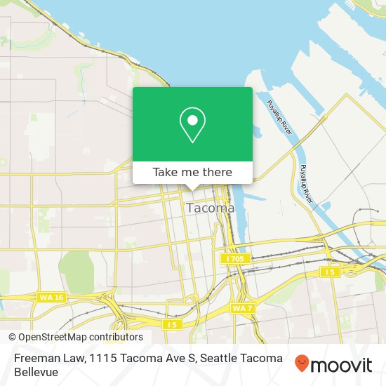 Freeman Law, 1115 Tacoma Ave S map