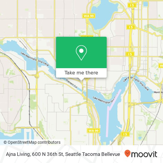 Ajna Living, 600 N 36th St map