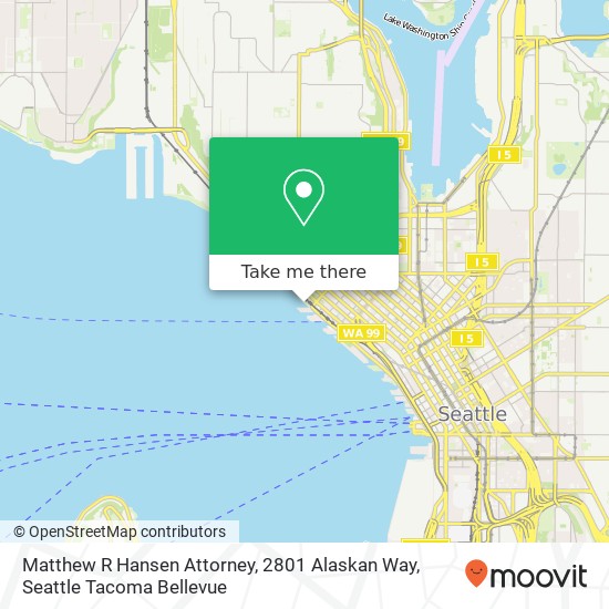 Matthew R Hansen Attorney, 2801 Alaskan Way map