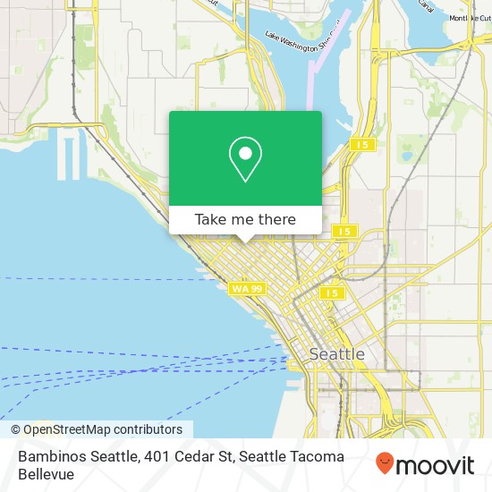 Bambinos Seattle, 401 Cedar St map