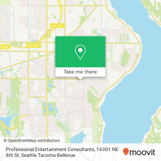 Professional Entertainment Consultants, 16301 NE 8th St map