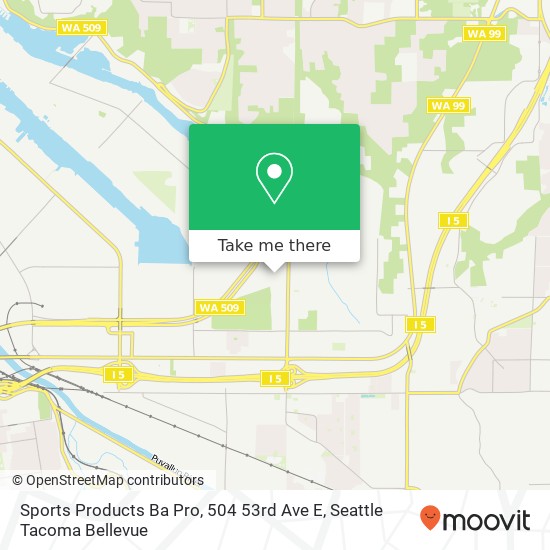 Mapa de Sports Products Ba Pro, 504 53rd Ave E