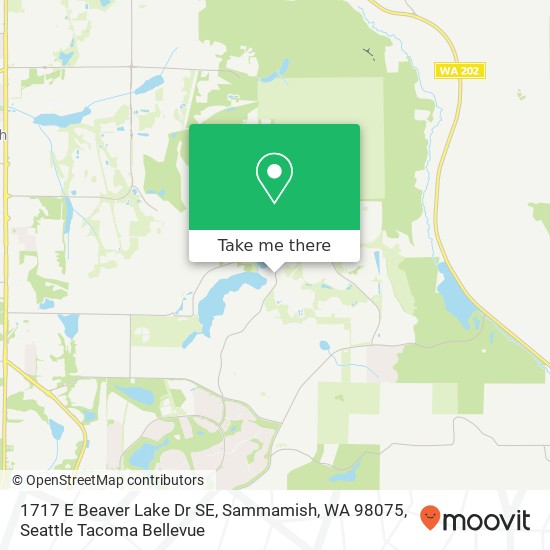 1717 E Beaver Lake Dr SE, Sammamish, WA 98075 map