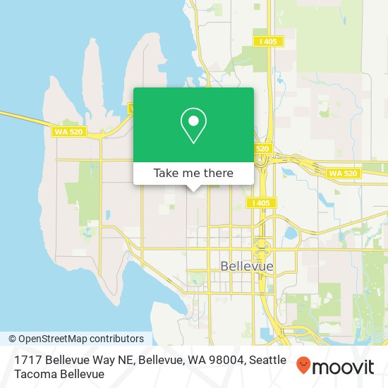 1717 Bellevue Way NE, Bellevue, WA 98004 map