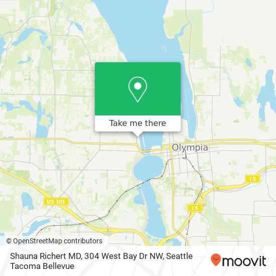 Mapa de Shauna Richert MD, 304 West Bay Dr NW