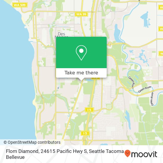 Mapa de Flom Diamond, 24615 Pacific Hwy S