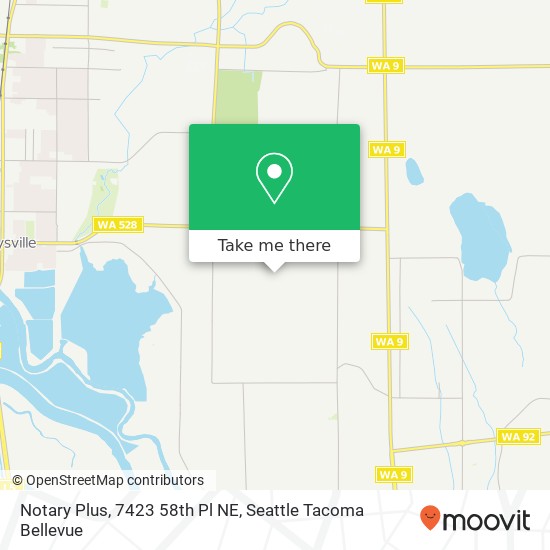 Notary Plus, 7423 58th Pl NE map