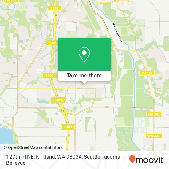 Mapa de 127th Pl NE, Kirkland, WA 98034