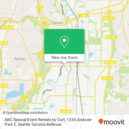 ABC Special Event Rentals by Cort, 1230 Andover Park E map