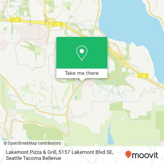 Mapa de Lakemont Pizza & Grill, 5157 Lakemont Blvd SE