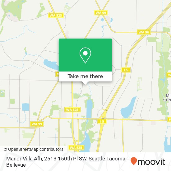 Mapa de Manor Villa Afh, 2513 150th Pl SW