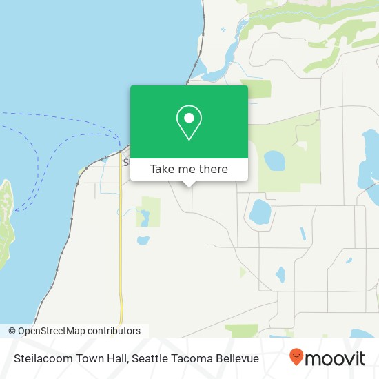 Steilacoom Town Hall map