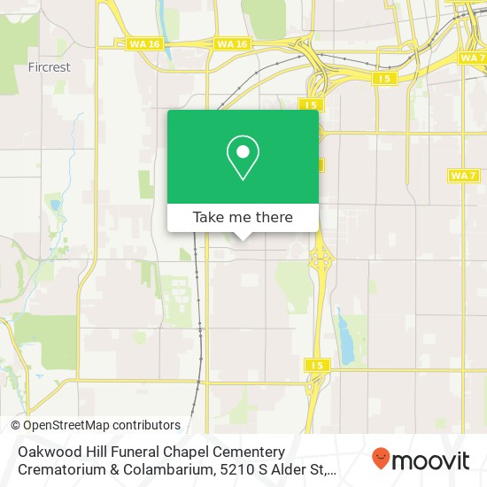 Oakwood Hill Funeral Chapel Cementery Crematorium & Colambarium, 5210 S Alder St map