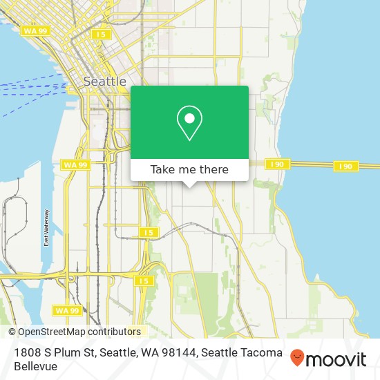 Mapa de 1808 S Plum St, Seattle, WA 98144