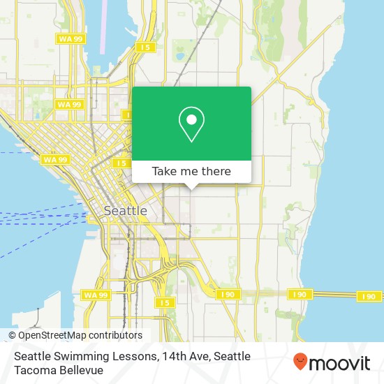 Mapa de Seattle Swimming Lessons, 14th Ave
