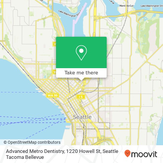 Mapa de Advanced Metro Dentistry, 1220 Howell St