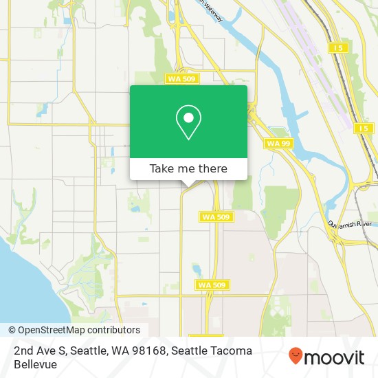 2nd Ave S, Seattle, WA 98168 map