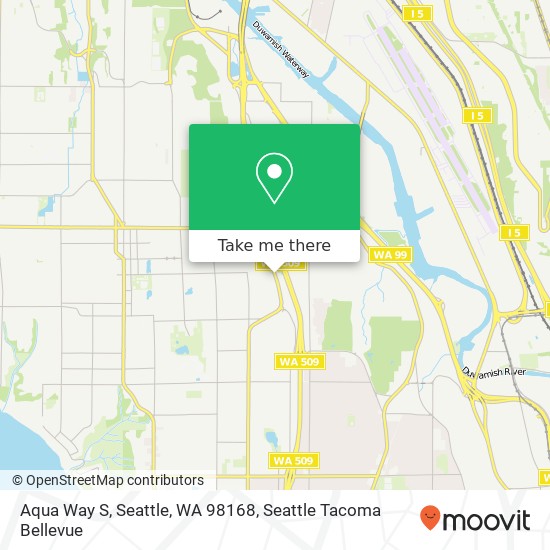 Mapa de Aqua Way S, Seattle, WA 98168