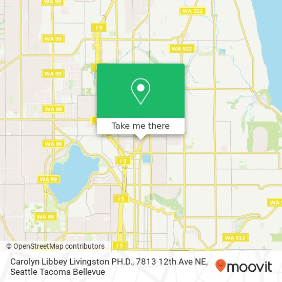 Mapa de Carolyn Libbey Livingston PH.D., 7813 12th Ave NE