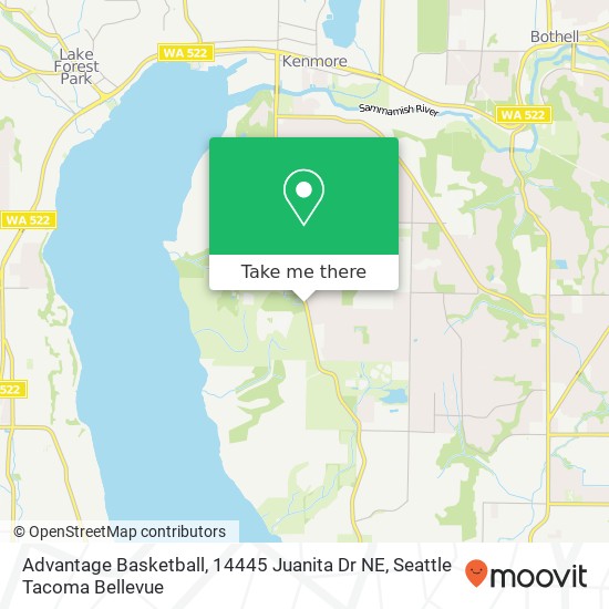 Advantage Basketball, 14445 Juanita Dr NE map