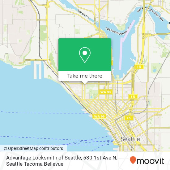 Advantage Locksmith of Seattle, 530 1st Ave N map