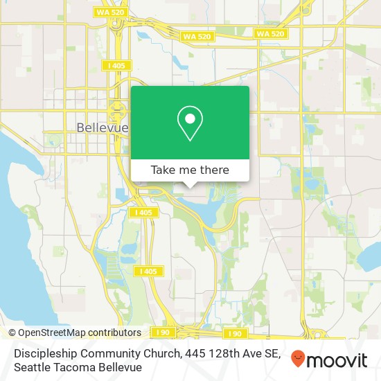 Mapa de Discipleship Community Church, 445 128th Ave SE