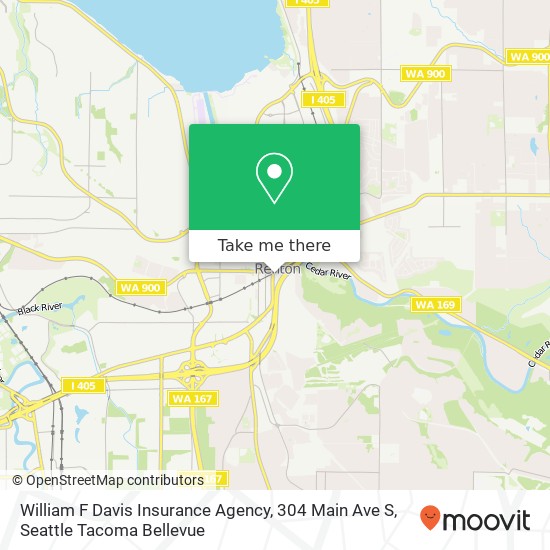 William F Davis Insurance Agency, 304 Main Ave S map