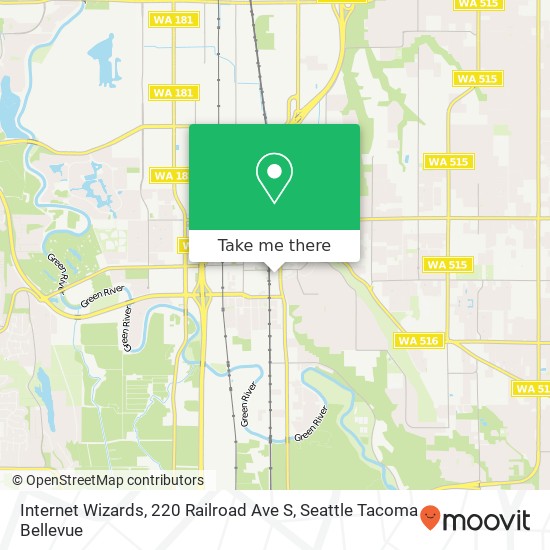 Mapa de Internet Wizards, 220 Railroad Ave S