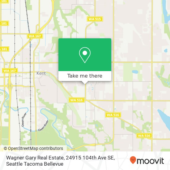 Mapa de Wagner Gary Real Estate, 24915 104th Ave SE
