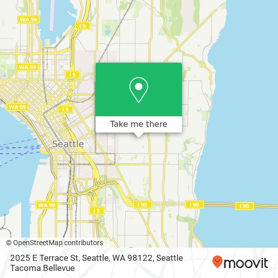 Mapa de 2025 E Terrace St, Seattle, WA 98122